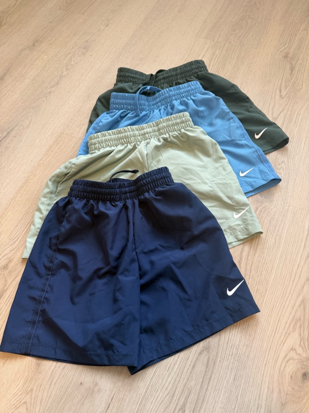 Nike Kids Athletic Shorts - Navy, Light Blue, Olive, Sage